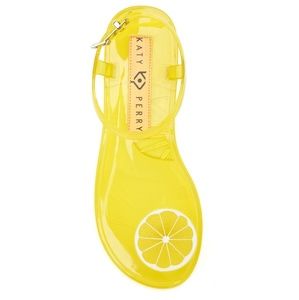 Katy Perry Lemon Geli Jelly Sandals Yellow Shoes